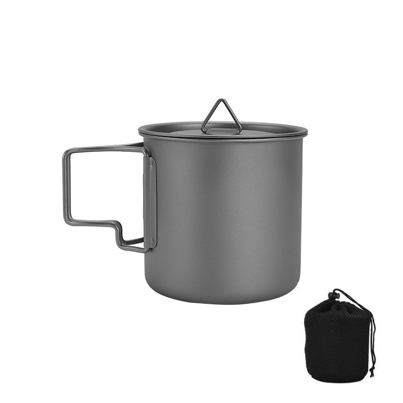 Camping Cooking Mesh - Tazza da campeggio in titanio con