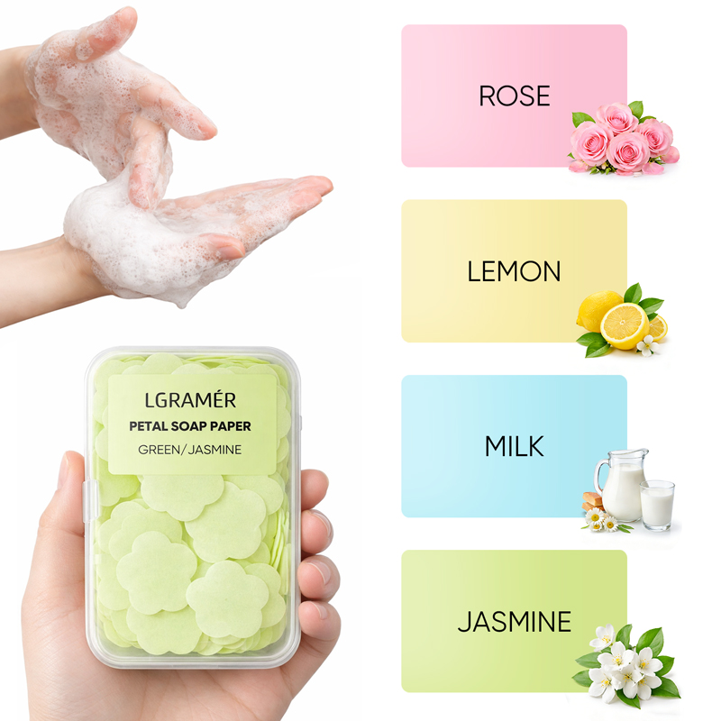 Biodegradable Soap Camp - Foglietti di sapone portatili mini –
