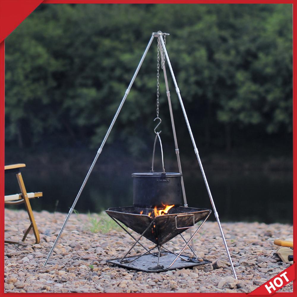 Camping Cooking Pot Tripod - Treppiede Portatile per Cucina all'Aperto, Supporto