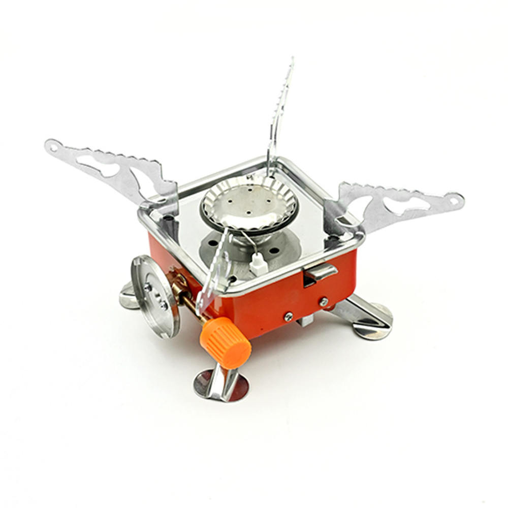 Camping Cooking No Gas - Bruciatore portatile da campeggio pieghevole antivento