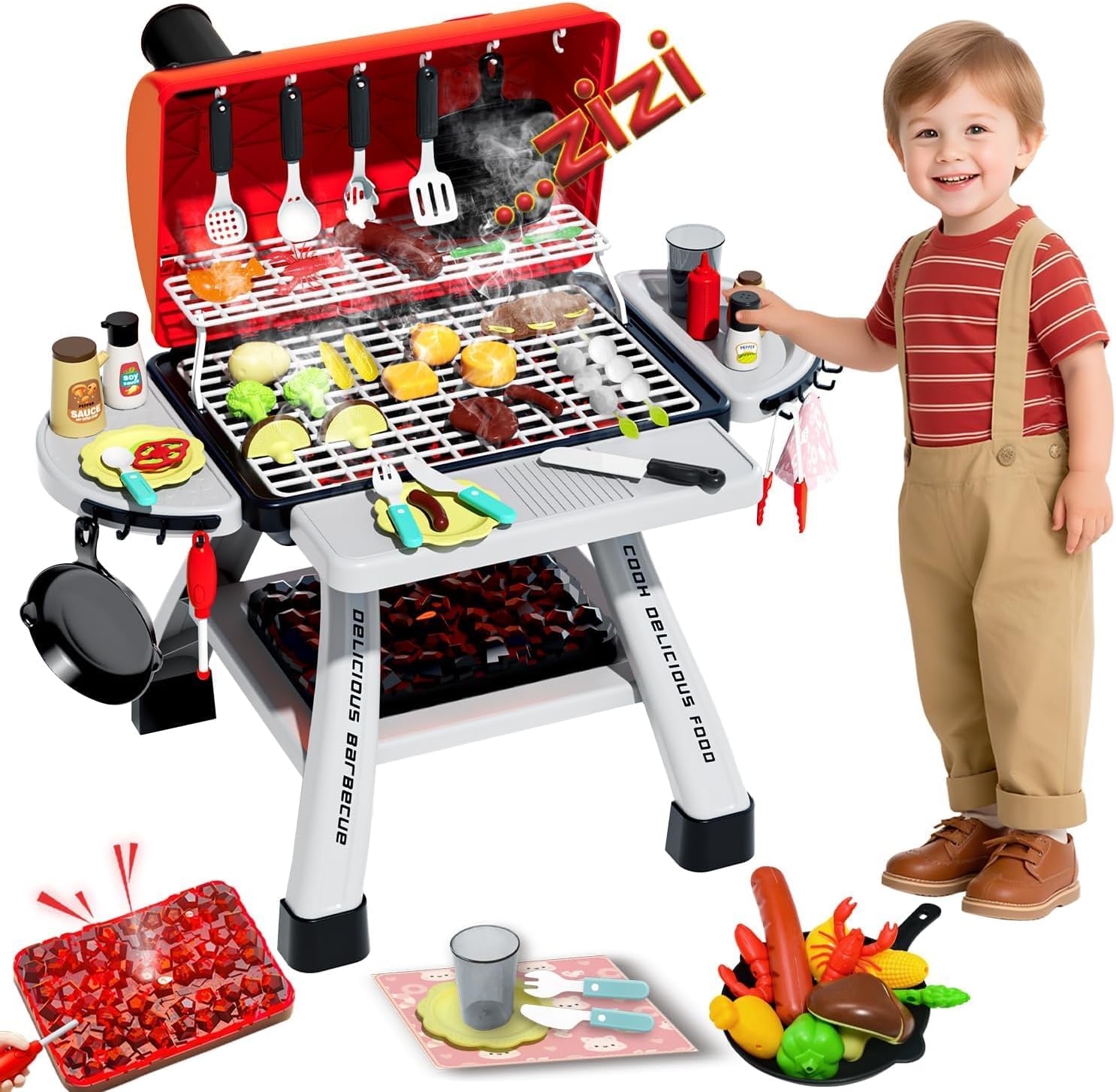 Camping Cooking Kids - Set Gioco Barbecue per Bambini con
