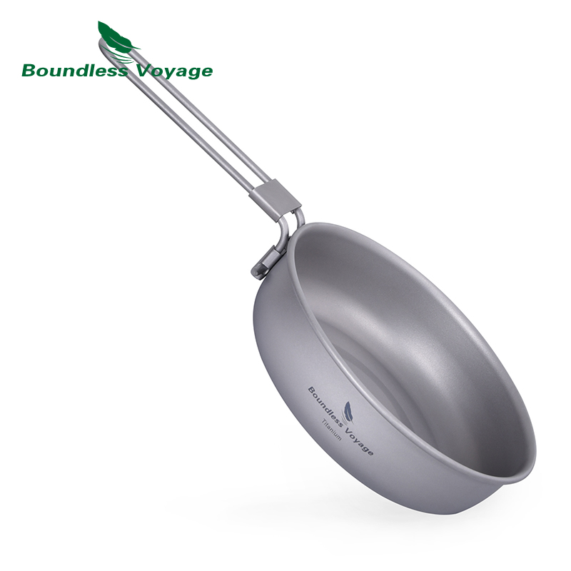 Camping Cooking Appliances - Boundless Voyage Padella ultraleggera in titanio