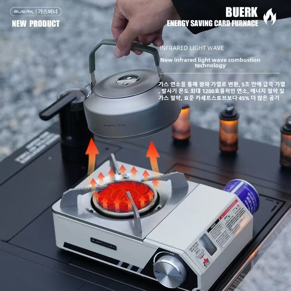 Camping Cooking No Gas - Fornello a Infrarossi BUERK 4000W, Fornello