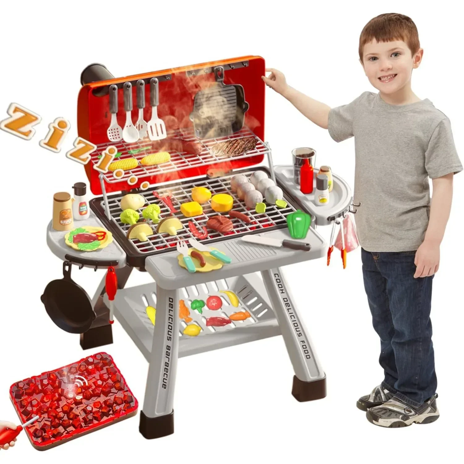 Camping Cooking Kids - Set di giocattoli per barbecue per