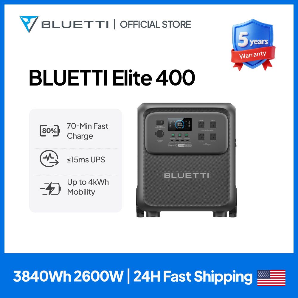 Camping Cooking Can - BLUETTI Elite 400 2600W 3840Wh Stazione