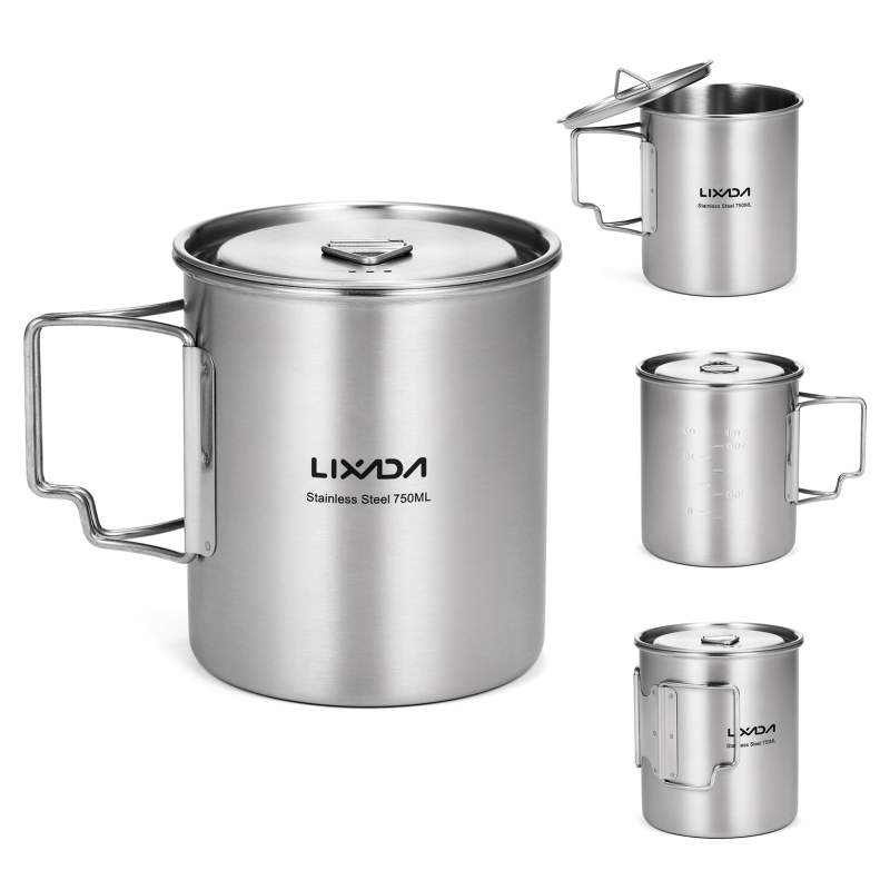 Camping Cooking Mesh - Lixada tazza da 750ml tazza da