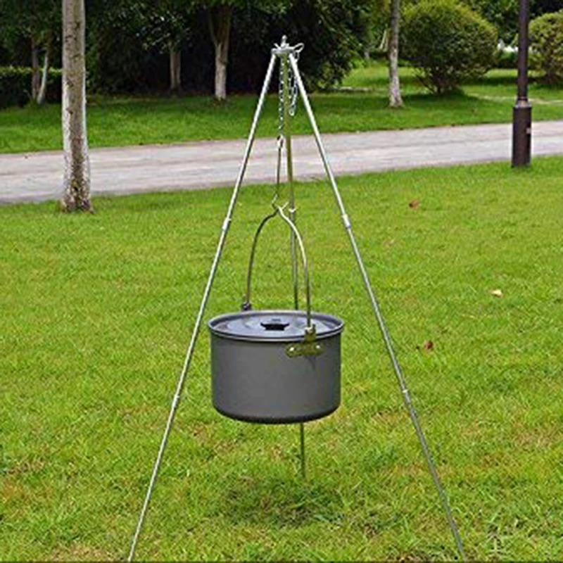 Camping Cooking Pot Tripod - Treppiede per falò da campeggio invernale