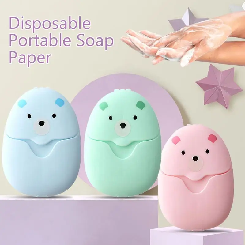Biodegradable Soap Camp - 50 fogli di sapone da viaggio,