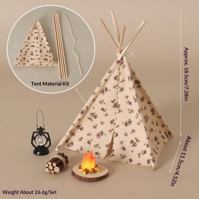 Camping Cooking Kit Box - Set 1/12 per Casa delle Bambole: