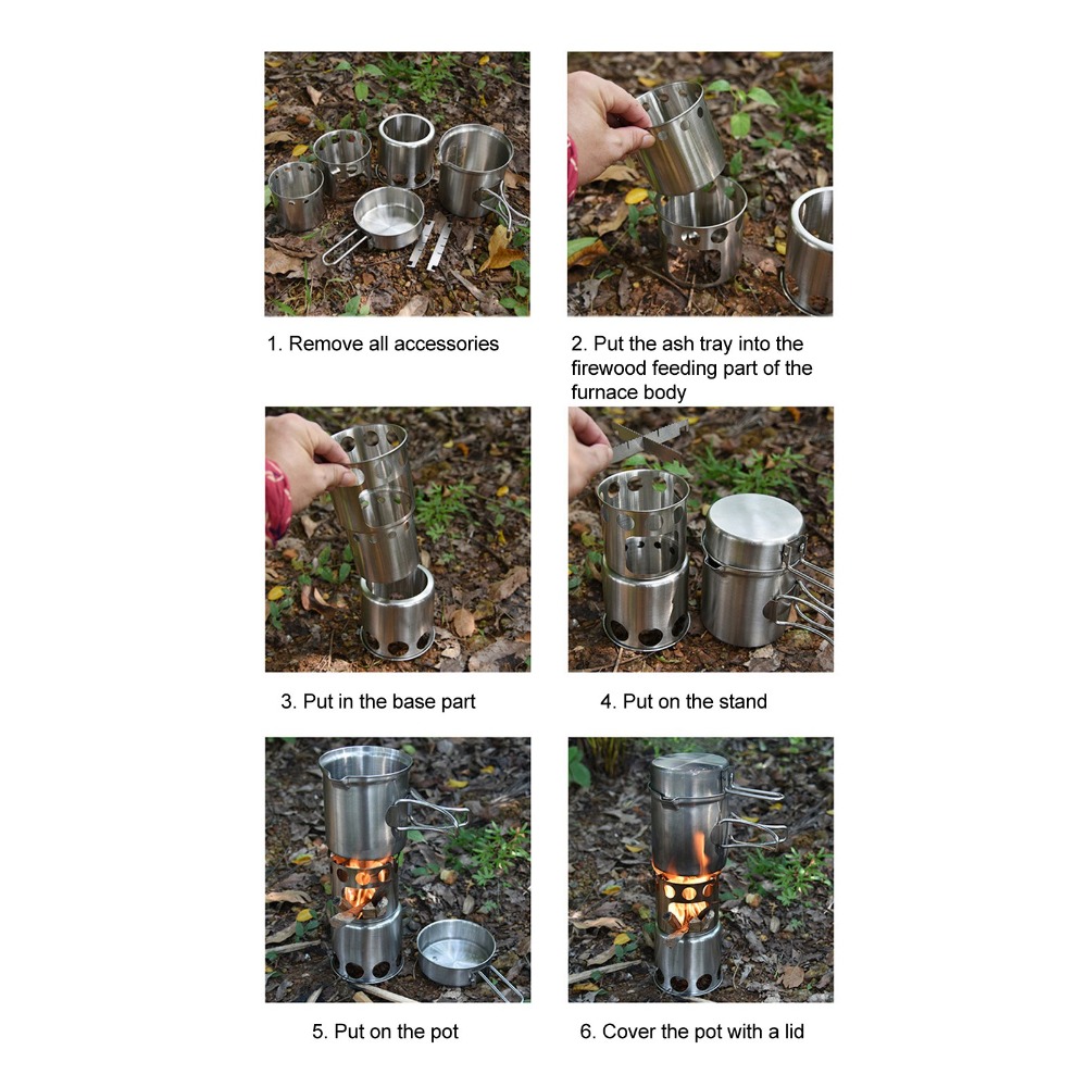 Set di pentole da campeggio in - Camping Cooking Mesh recensione e prezzo