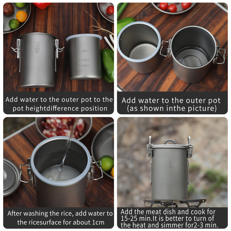 KEITH Pentola per riso in tita - Camping Cooking Appliances recensione e prezzo