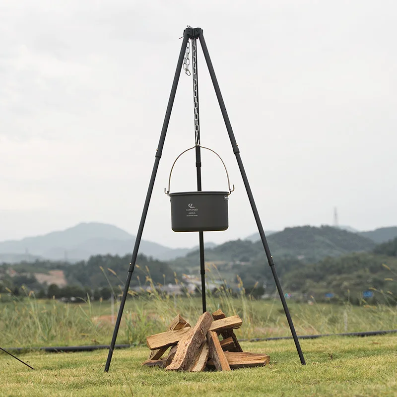1Pc Falò da esterno Treppiede  - Camping Cooking Pot Tripod recensione e prezzo