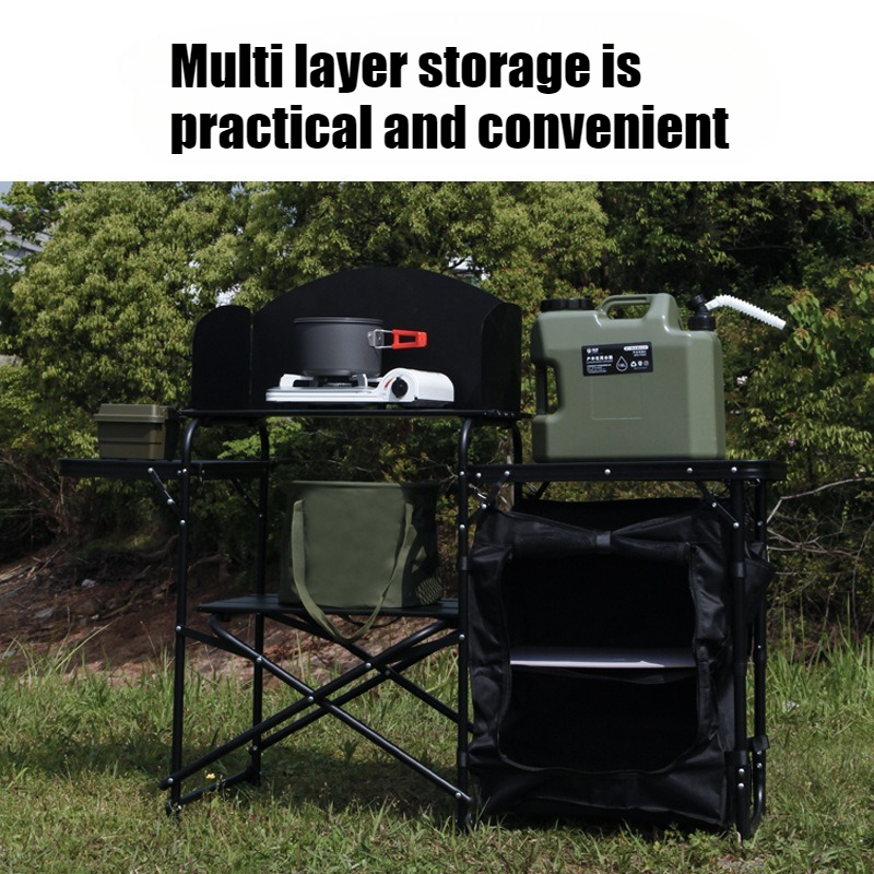 Armadietto di stoccaggio piegh - Camping Cooking Bench recensione e prezzo