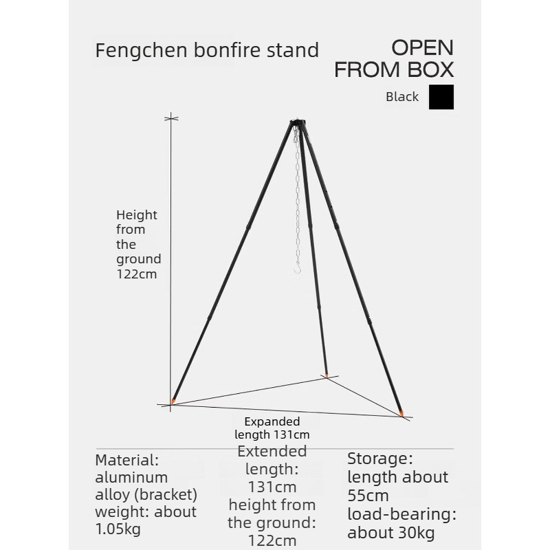 Supporto per Pentola in Lega d - Camping Cooking Pot Tripod recensione e prezzo