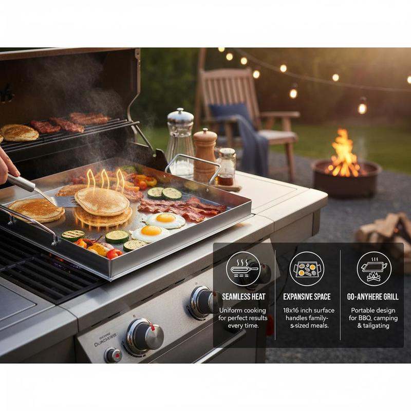 Piastra universale piatta 18x1 - Camping Cooking Appliances recensione e prezzo