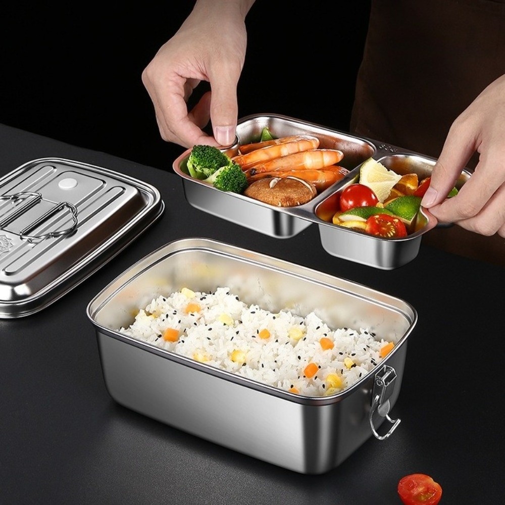 Scatola per il pranzo in accia - Camping Cooking Appliances recensione e prezzo