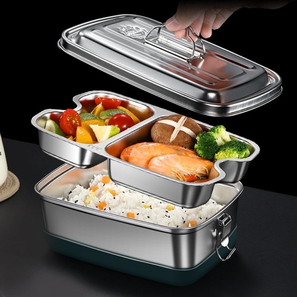 Scatola per il pranzo in accia - Camping Cooking Appliances recensione e prezzo