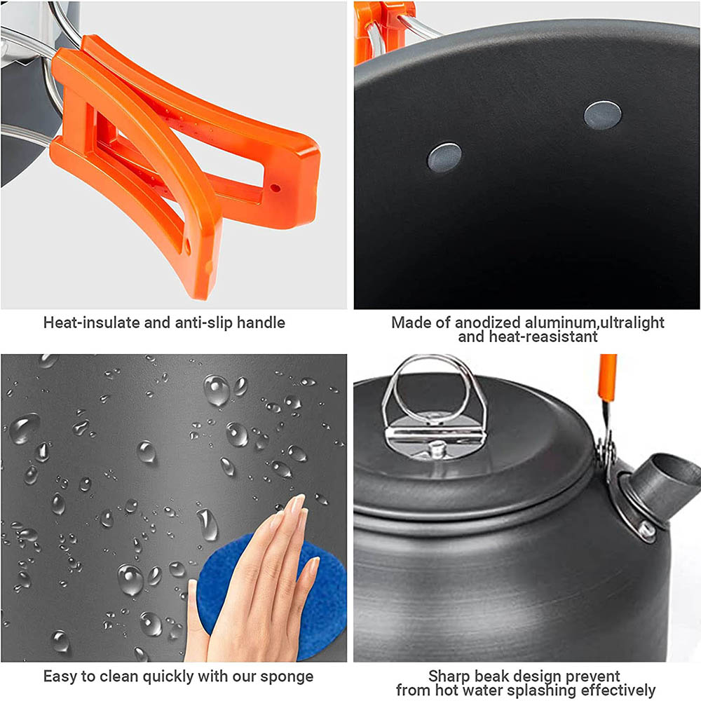 1 pz/1 set kit di pentole da c - Camping Cooking Mesh recensione e prezzo