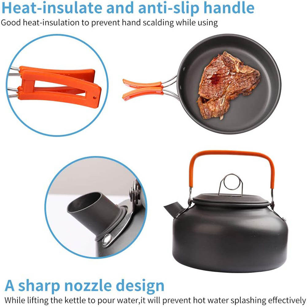 1 pz/1 set kit di pentole da c - Camping Cooking Mesh recensione e prezzo