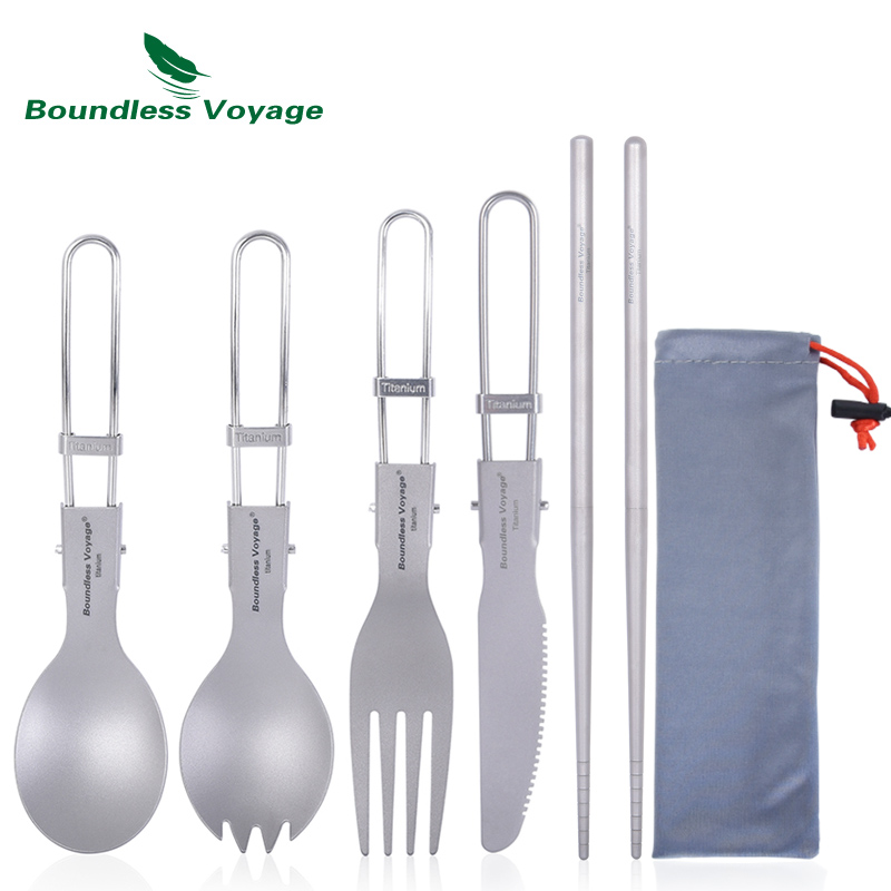 Boundless Voyage Titanium Posa - Camping Cooking Knife Set recensione e prezzo