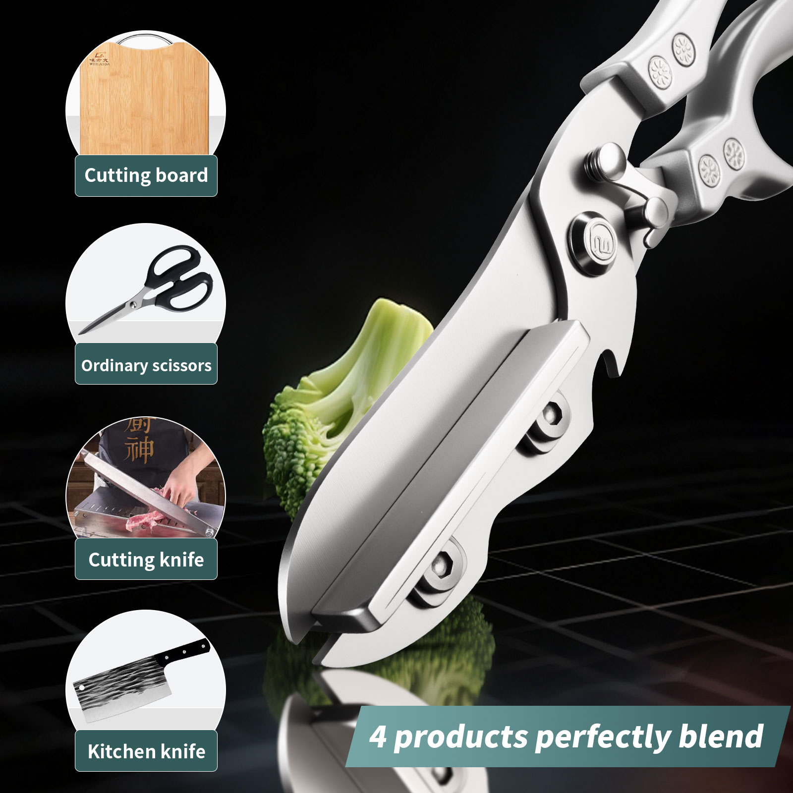 Forbici da cucina multifunzion - Camping Cooking Knife Set recensione e prezzo