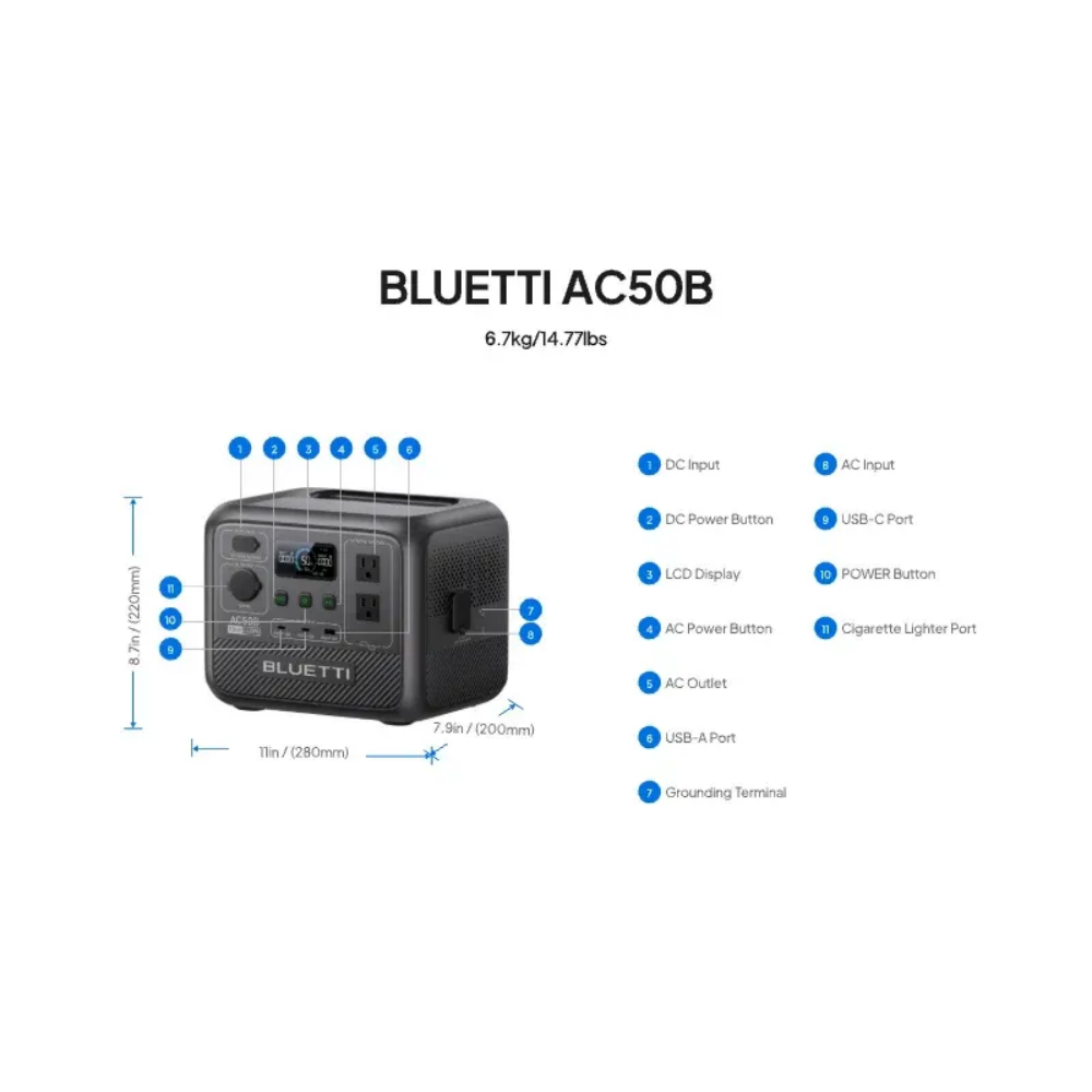 BLUETTI AC50B Stazione di Alim - Camping Cooking Can recensione e prezzo