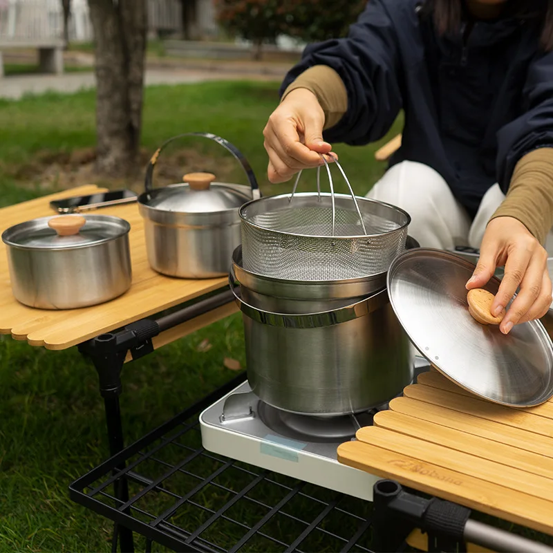 Nuovo Set di Pentole in Acciai - Camping Cooking Mesh recensione e prezzo