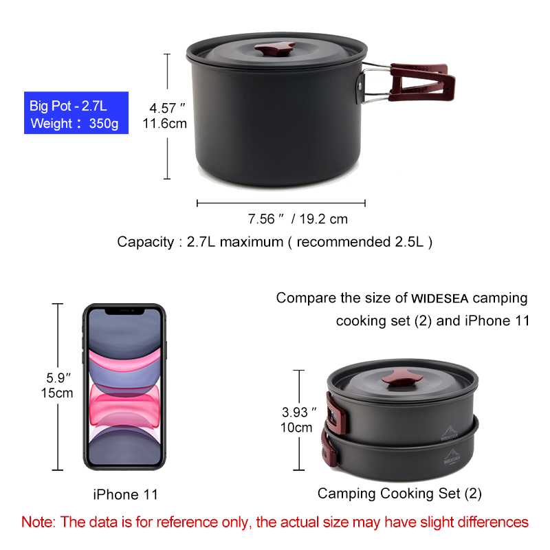 Widesea Set di pentole da camp - Camping Cooking Kit Box recensione e prezzo