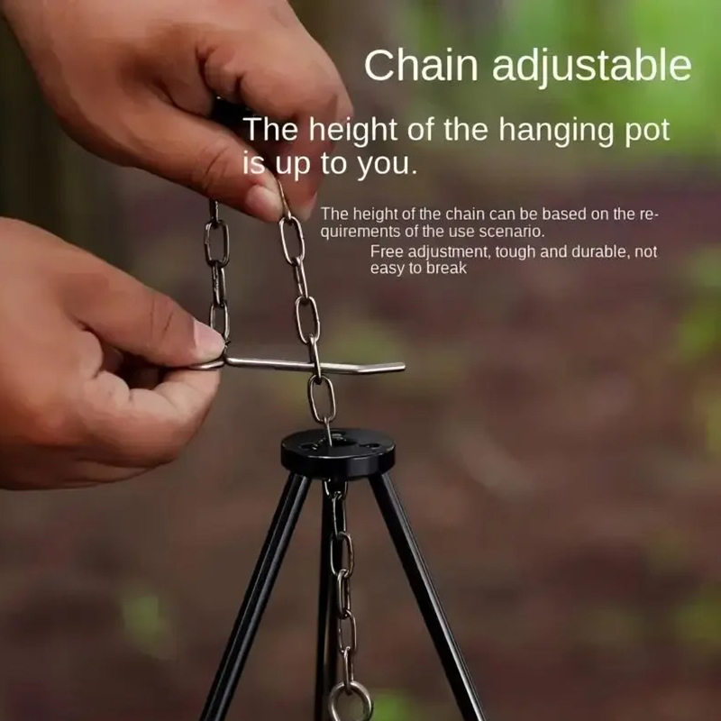 SSUNTAK Supporto Portatile e S - Camping Cooking Pot Tripod recensione e prezzo