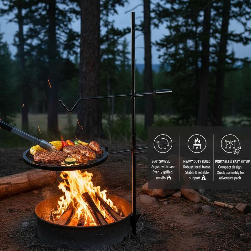 Griglia Girevole per Cucinare  - Camping Cooking Mesh recensione e prezzo