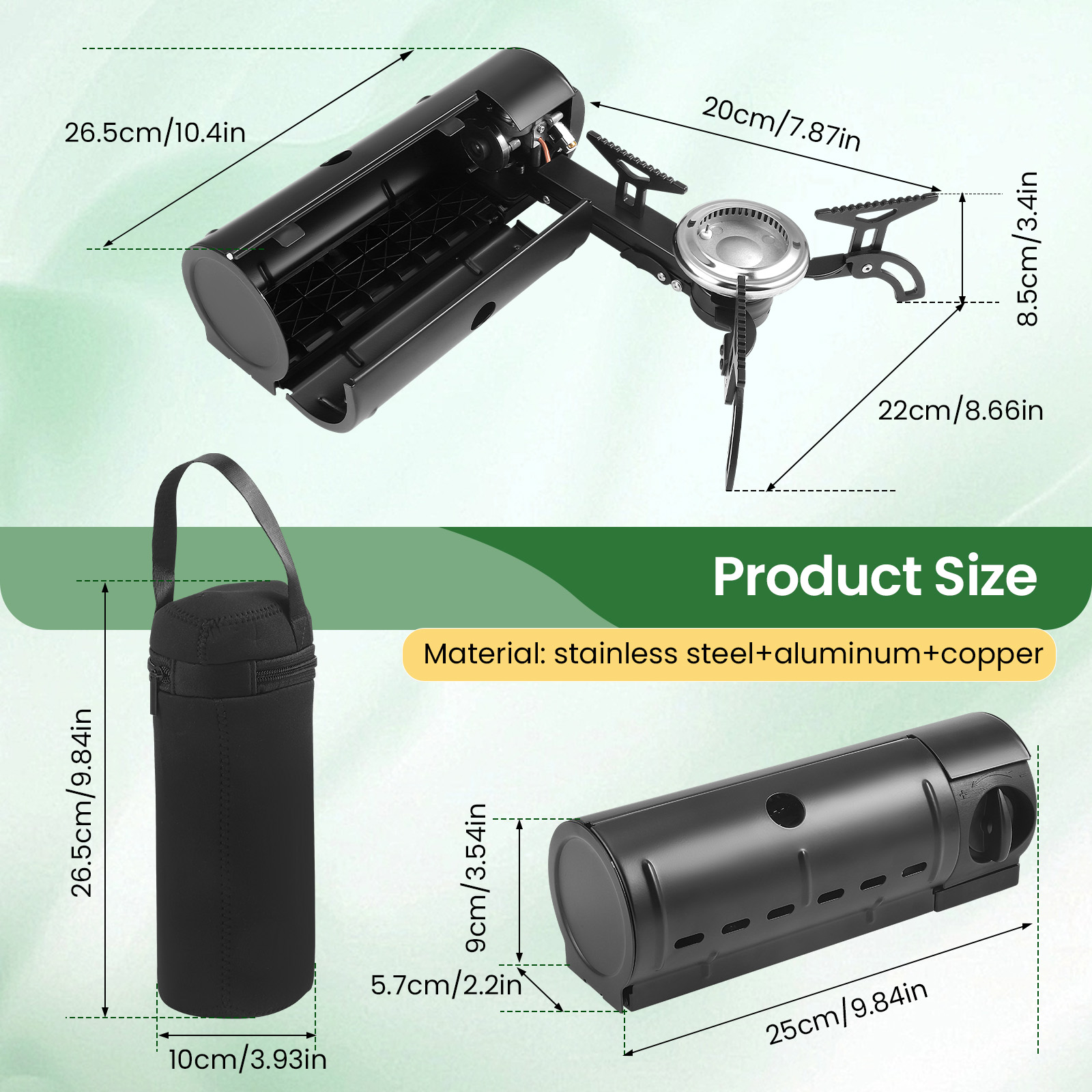 Fornello pieghevole portatile  - Camping Cooking Gas Stove Portable Tool recensione e prezzo