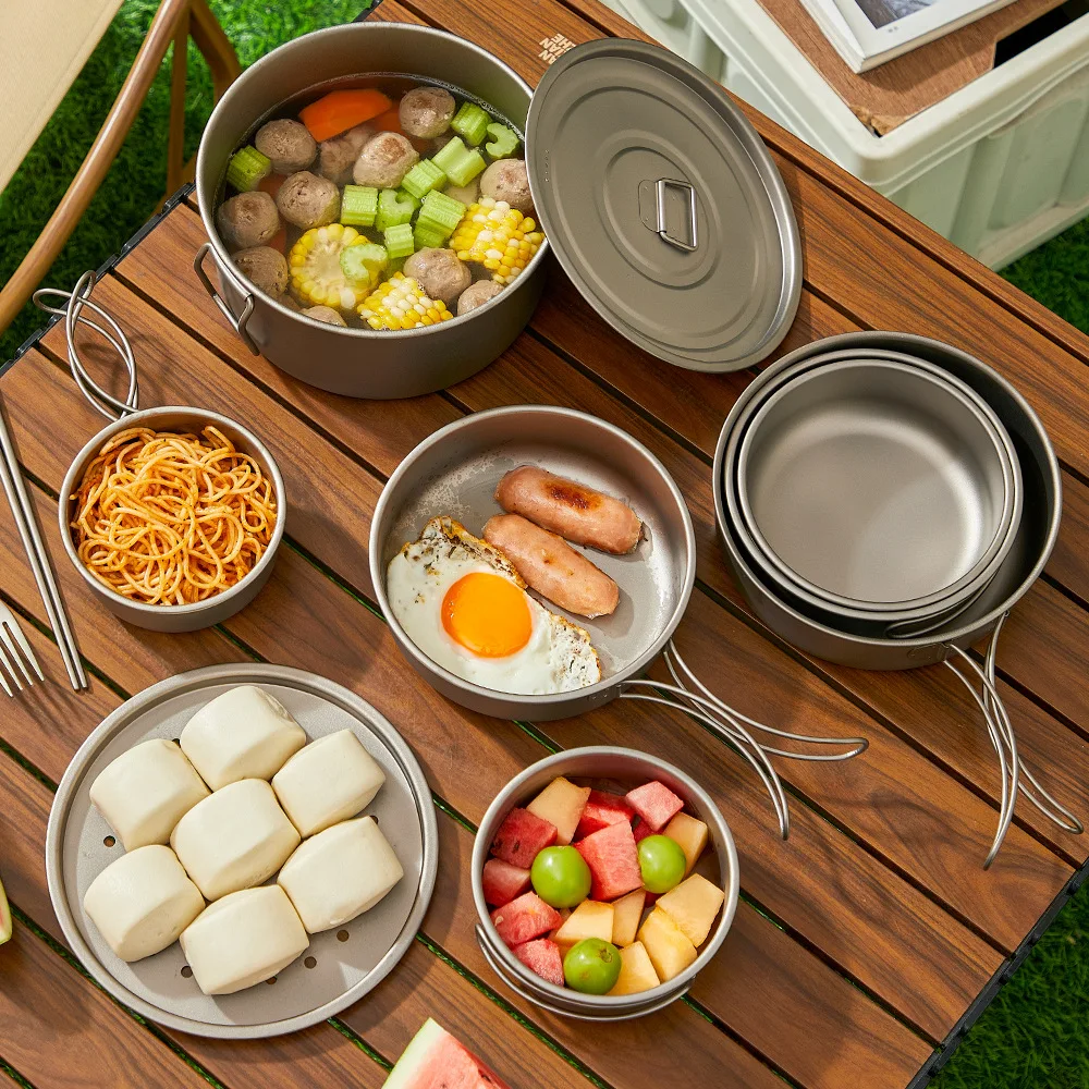 Set di pentole da esterno in t - Camping Cooking Mesh recensione e prezzo