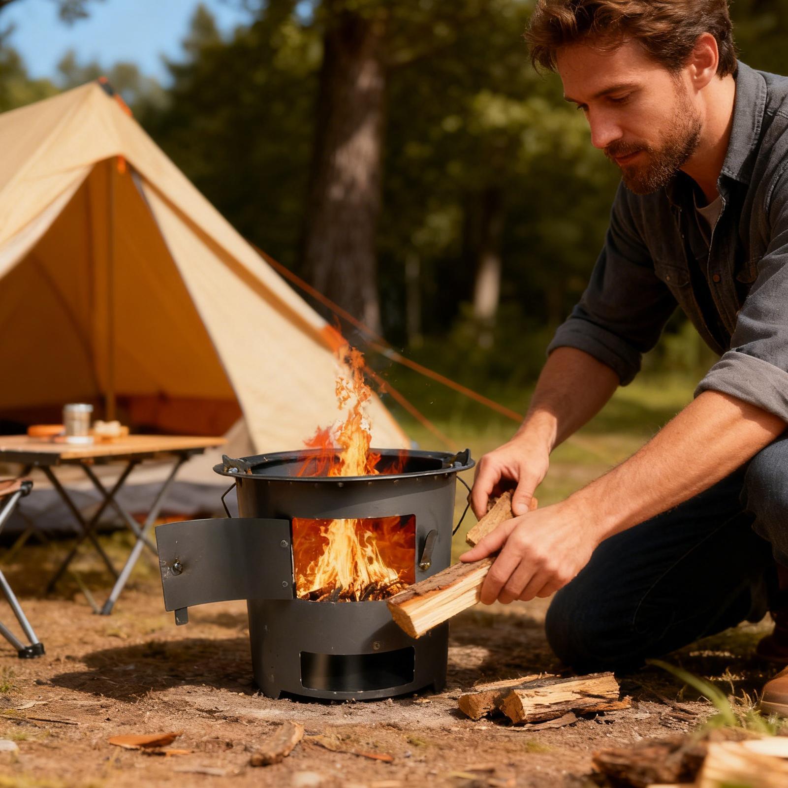 Stufa a razzo da campeggio Str - Camping Cooking Gas Stove Portable Tool recensione e prezzo
