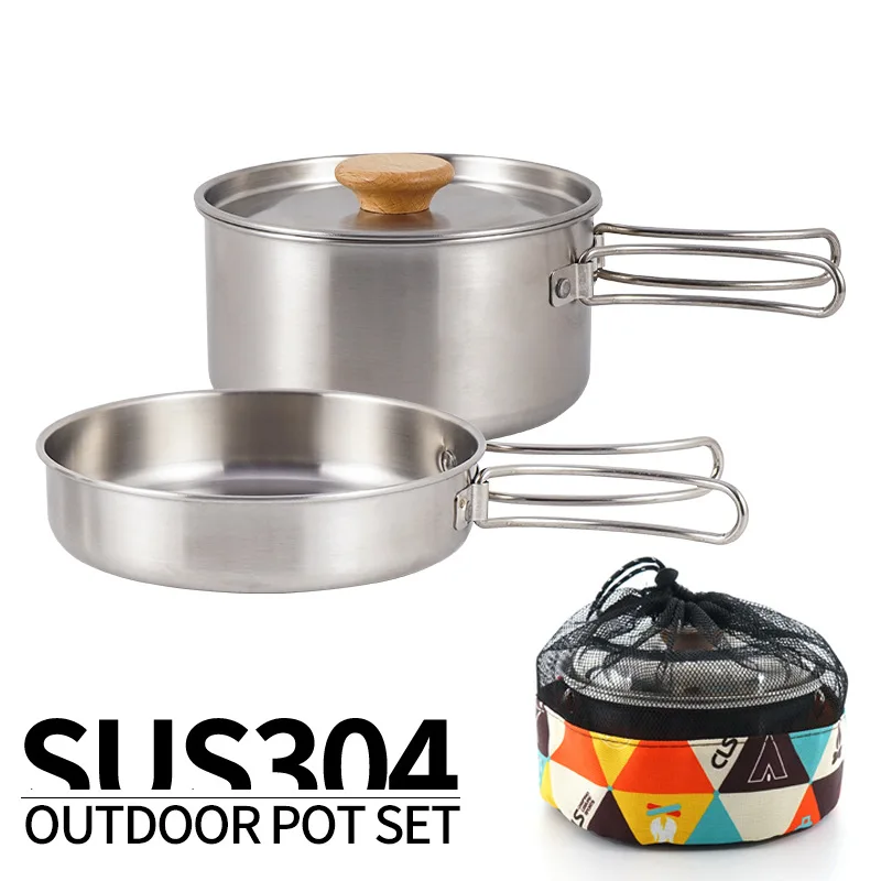 Set di pentole pieghevoli per  - Camping Cooking Kit Box recensione e prezzo