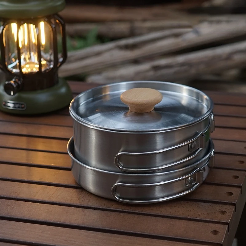 Set di pentole pieghevoli per  - Camping Cooking Kit Box recensione e prezzo