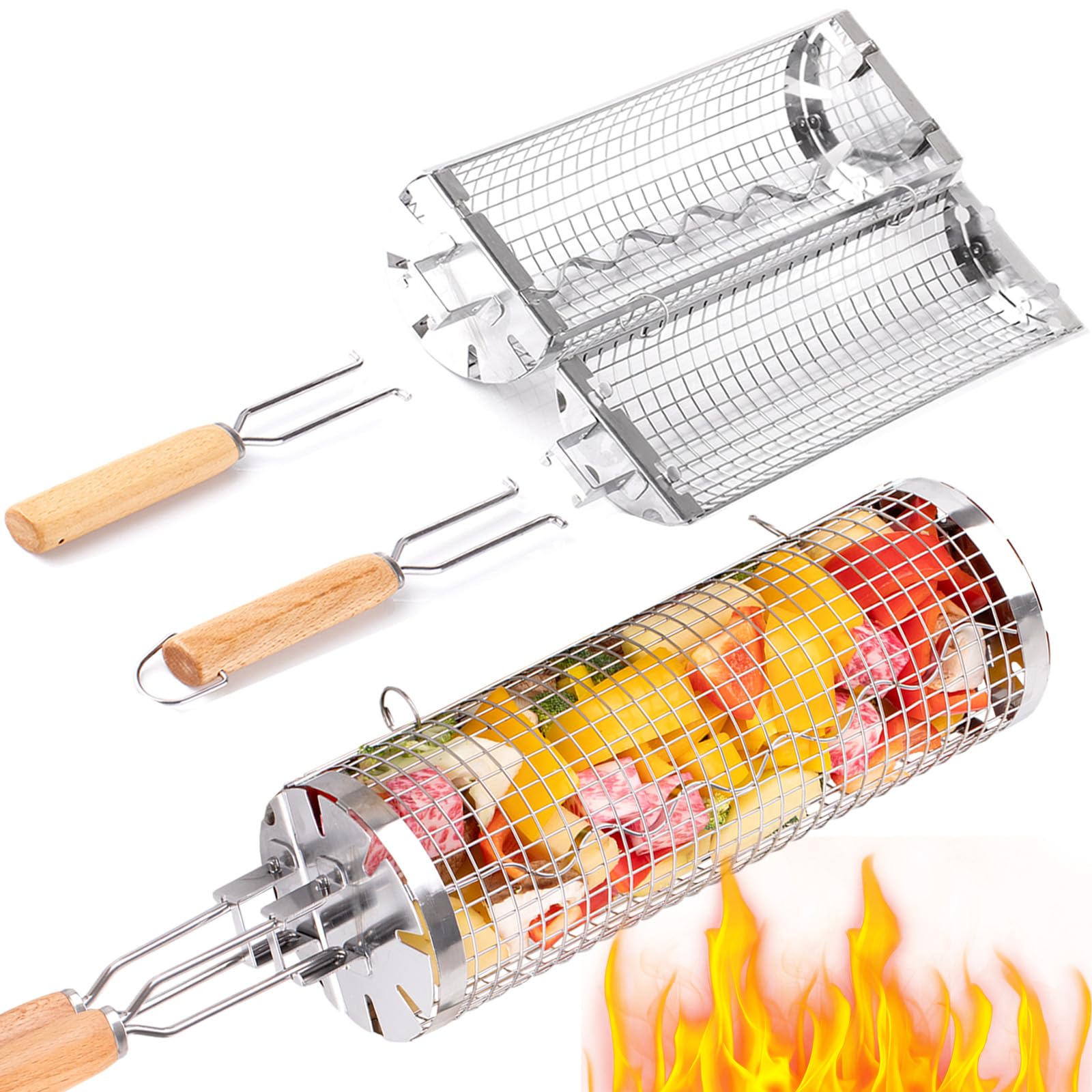 BUYYES Cestino per griglia rot - Camping Cooking Mesh recensione e prezzo