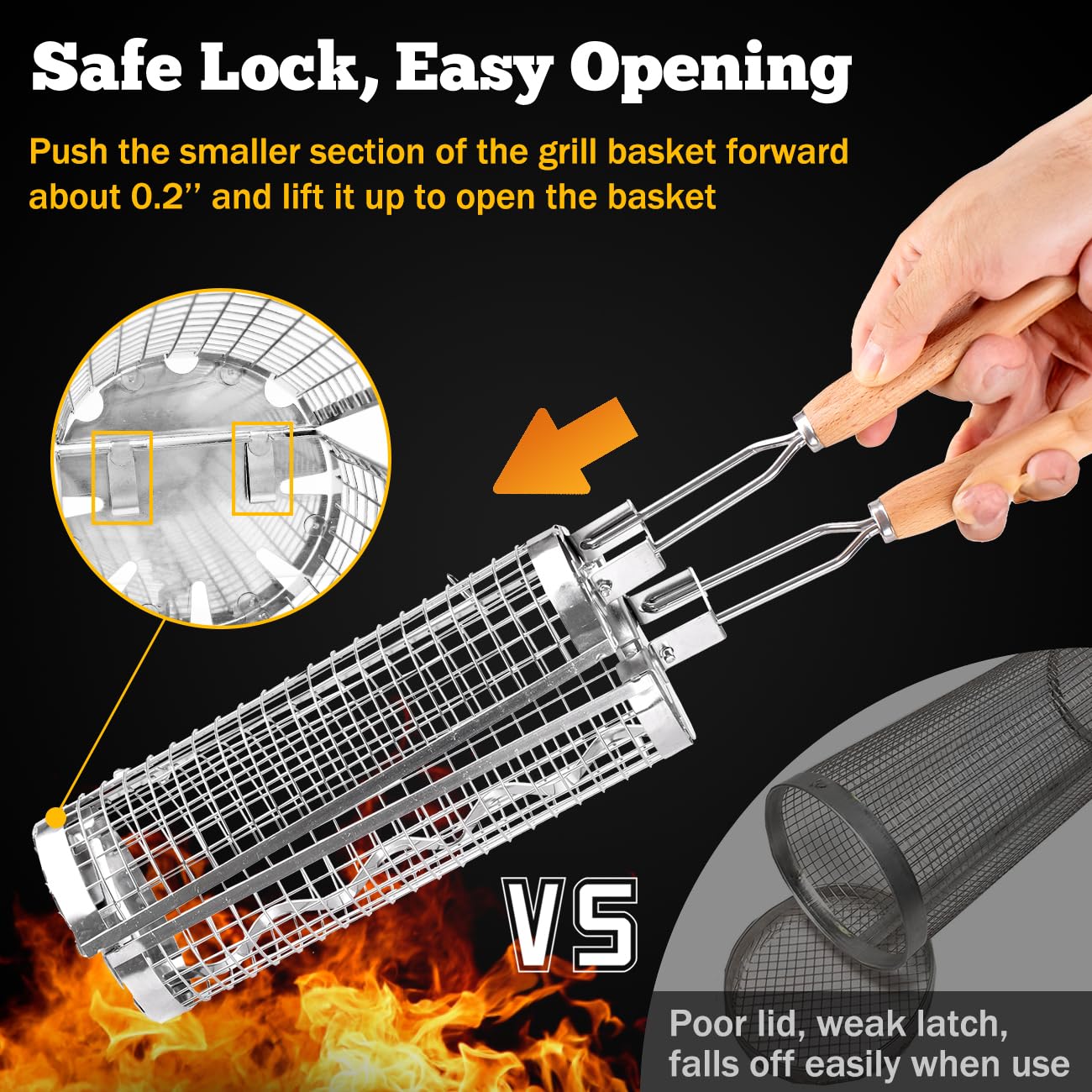 BUYYES Cestino per griglia rot - Camping Cooking Mesh recensione e prezzo